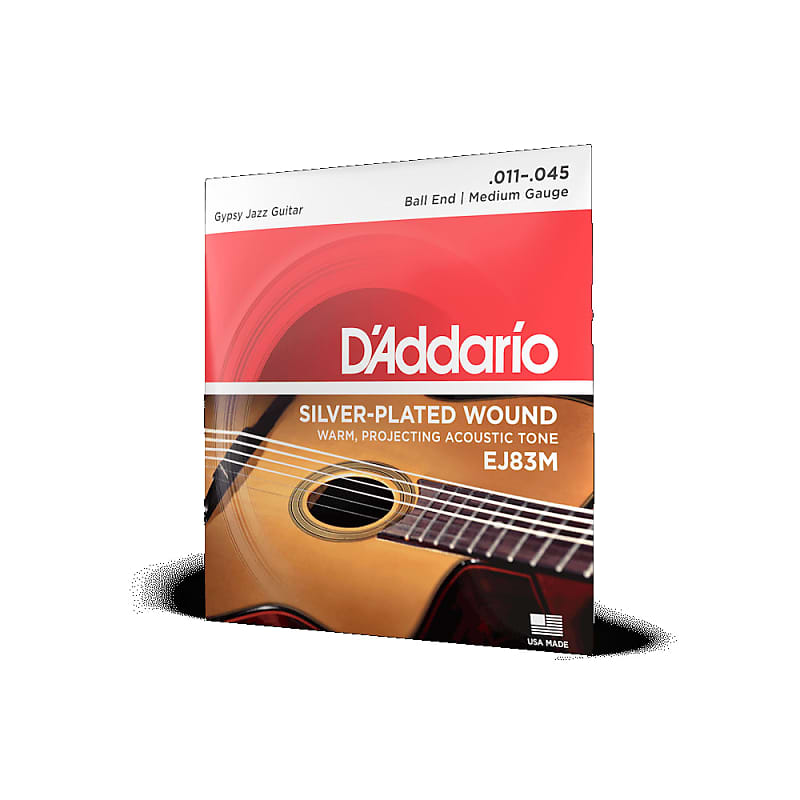 D'Addario EJ83M Gypsy Jazz Medium Acoustic Guitar Strings image 1
