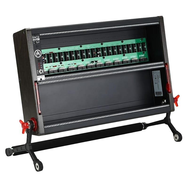 Arturia RackBrute 6U Armored Noir Eurorack Case Enclosure with Military-Grade Power Rail, Multi-Position Configuration, and Power Supply (Black) image 1