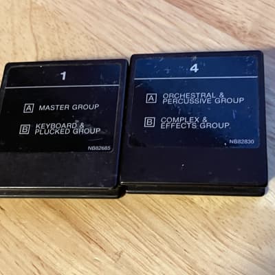 Yamaha DX7 Data ROM Cartridges #1 and #4