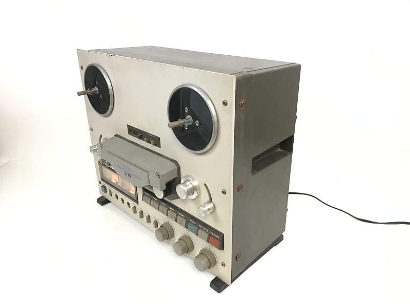 TEAC X-7R 7 inch 6 head Auto Reverse reel to reel tape deck recorder with  dust cover