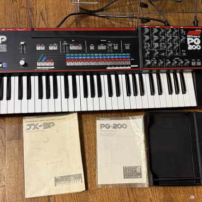 Roland JX-3P 61 key synth w/ PG-200, original music stand and orig owners manuals-MINT CONDITION!!!!!