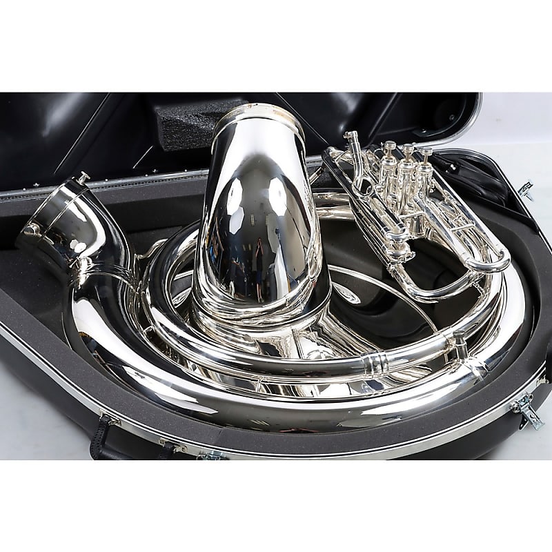 King 2350 Series Brass BBb Sousaphone Regular 2350WSP Silver Reverb