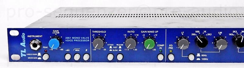 TL Audio Indigo 2051 Mono Preamp Channelstrip Valve Voice Processor