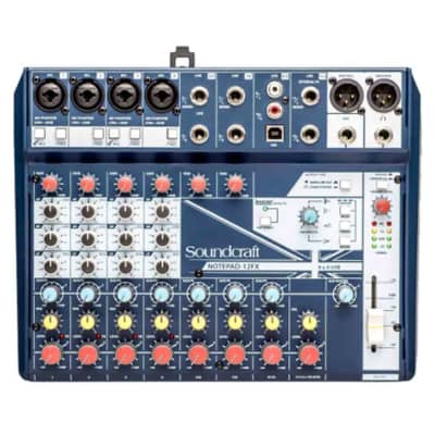 Soundcraft Notepad-12FX 12 Channel Desktop Mixer with USB and Effects image 1