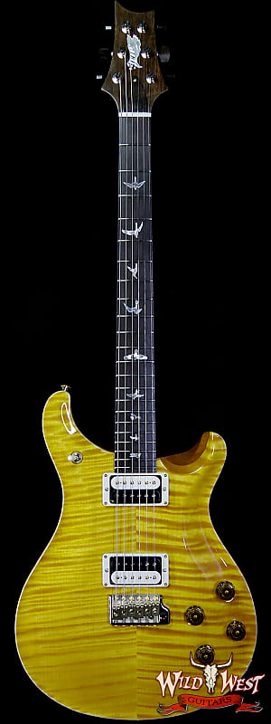 PRS Private Stock #8432 McCarty Trem Semi-Hollow in 25.5'' Scale Brazilian Rosewood Fingerboard Flame Maple Neck Honey Gold image 1