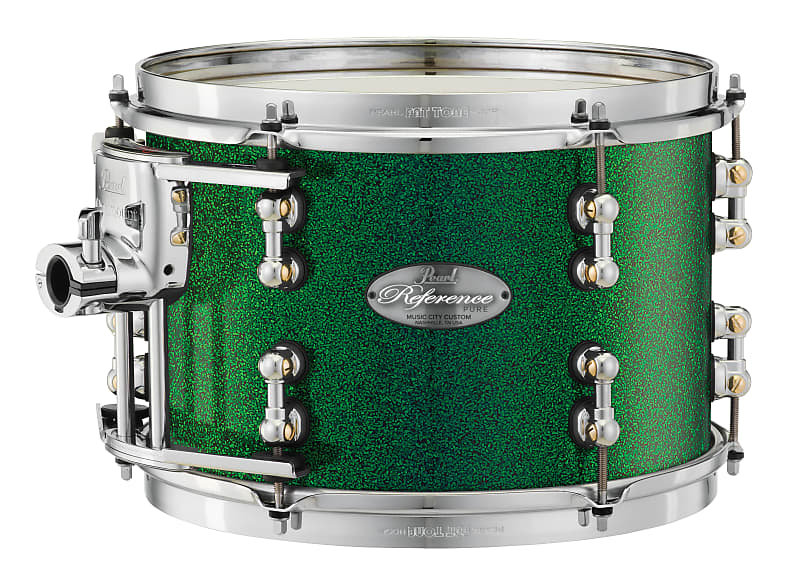 Pearl Music City Custom 12"x8" Reference Pure Series Tom GREEN GLASS RFP1208T/C446 image 1