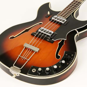 1967 Hofner 500/8BZ Hollowbody Fuzz Bass Guitar - 100% All Original, Absolutely Amazing Bass! image 3