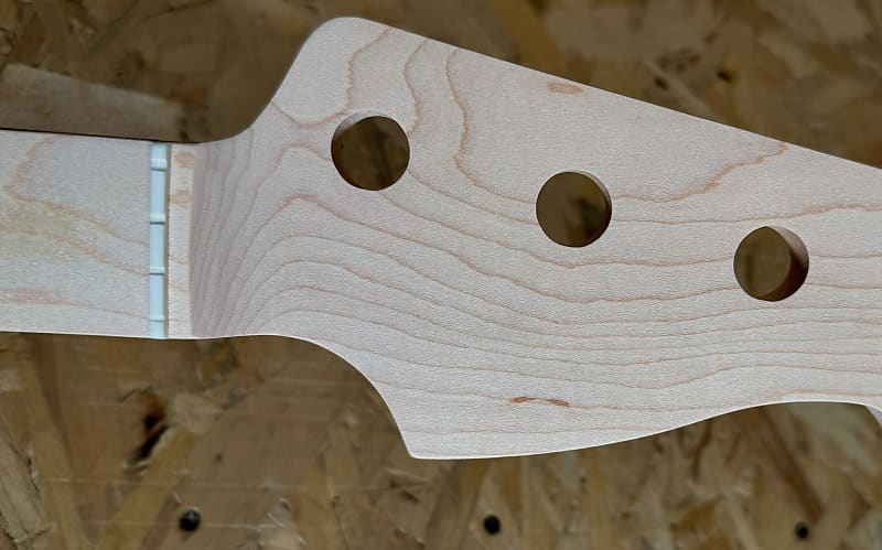 Luthier Made Jazz bass neck - Natural image 1