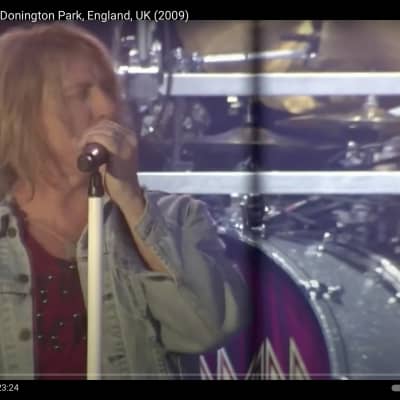 Def Leppard, Rick Allen's Sparkle Lounge 2008 Tour Logo Bass Drum Head, Signed By Whole Band! Plus Tour Artifacts. Authenticated! image 8
