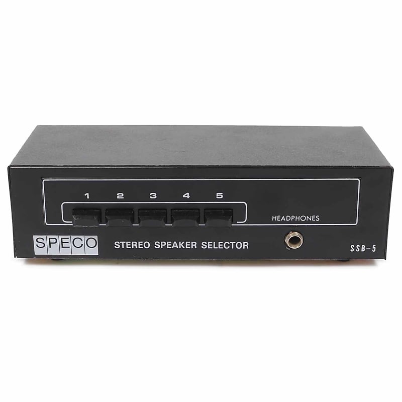 Speco SSB-5 5 Way Stereo Speaker Selector USED  			