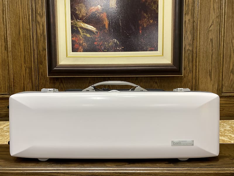BAM France 'Ice Supreme' Hightech Oblong Violin Case White Reverb