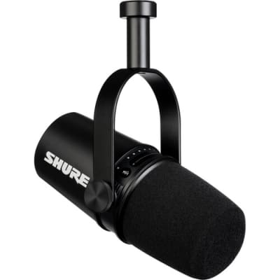 Shure MV7 Dynamic USB Podcast Microphone Black image 1