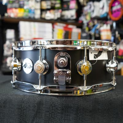 DW USA Collectors Series 5x14" Maple Snare Drum - Ebony Satin Oil Finish (2025) image 3