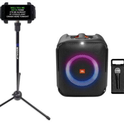 JBL Partybox Encore Essential Portable Karaoke Machine System w LED+Tablet Stand image 1