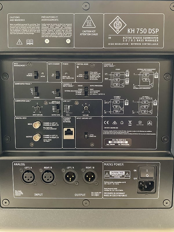 Neumann KH 750 Active Subwoofer with DSP 2019 - Present Neumann KH 750 Active Subwoofer with DSP 2019 - Present