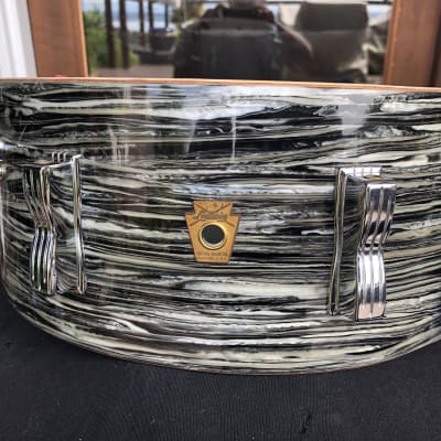 Ludwig 1963 "Ringo-Beatle Spec" Black Oyster Jazz Festival, 5, 5/16" x 14", Holy Grail! Clean! image 16