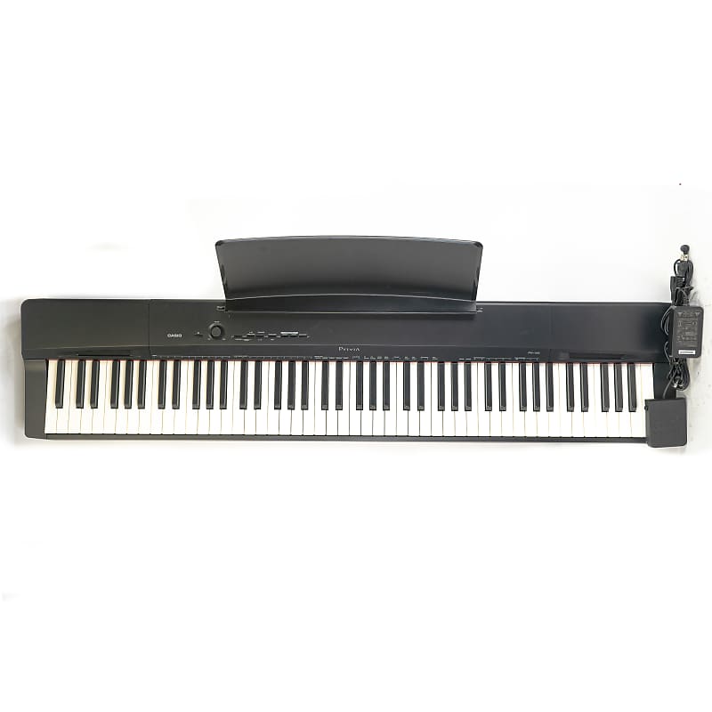 Casio Privia PX-160 BK 88-Key Full Size Digital Piano with Power Supply - Black image 1