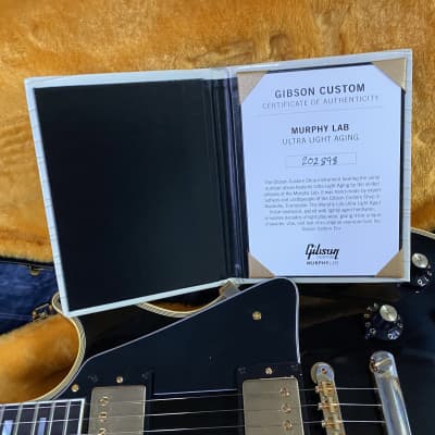 2022 Gibson Custom Shop Murphy Lab '68 Les Paul Custom Ultra | Reverb