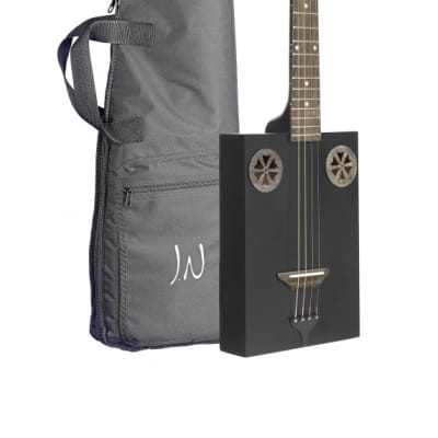 J.N. Guitars 4 String Cigar Box Acoustic Guitar w/ Gig Bag (CASK-FIRKCOAL) - Cask Coal image 1