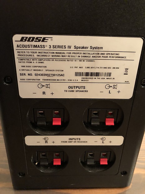 Bose 3 series best sale iv speaker system