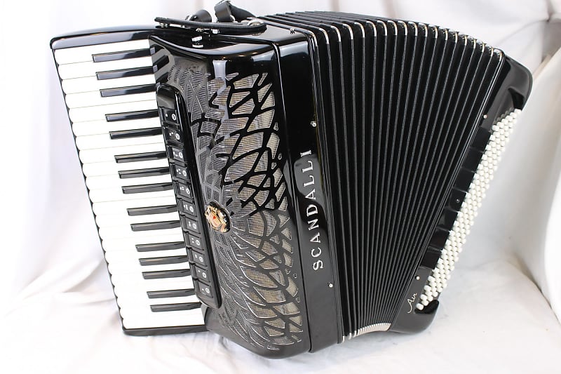 NEW Black Scandalli Air III T Piano Accordion LMMM 37 120 | Reverb