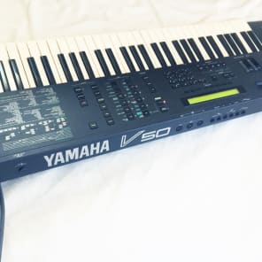 YAMAHA V-50 Vintage FM Synthesizer/Workstation/Keyboard.Made in Japan - 1989. image 7