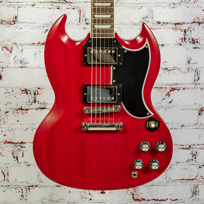 Epiphone '61 SG Les Paul Standard Reissue Electric Guitar, Flat Cherry w/ Original Case x7985 (USED) image 1