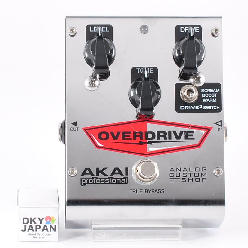 Akai Drive3 Overdrive Distortion Guitar Effects Pedal Opamp JRC4558DD Used From Japan image 1