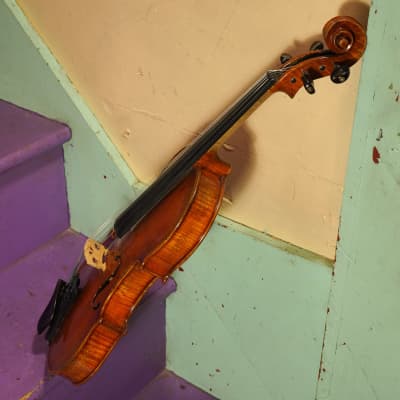 2000s Unmarked Faux-Vuillaume 4/4 Violin w/Antiqued Finish (VIDEO! Ready to Go) image 12