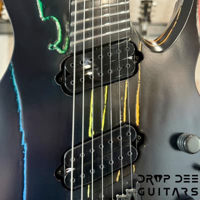 Ormsby Custom Shop Goliath Black Friday Rainbow Multiscale 7-String Electric Guitar w/ Bag-Black Friday Rainbow image 6