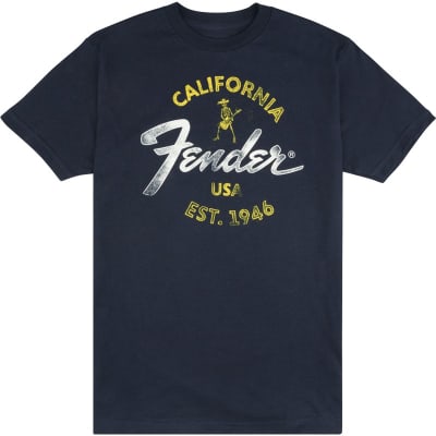 Fender Baja Blue T-Shirt Blue M image 1