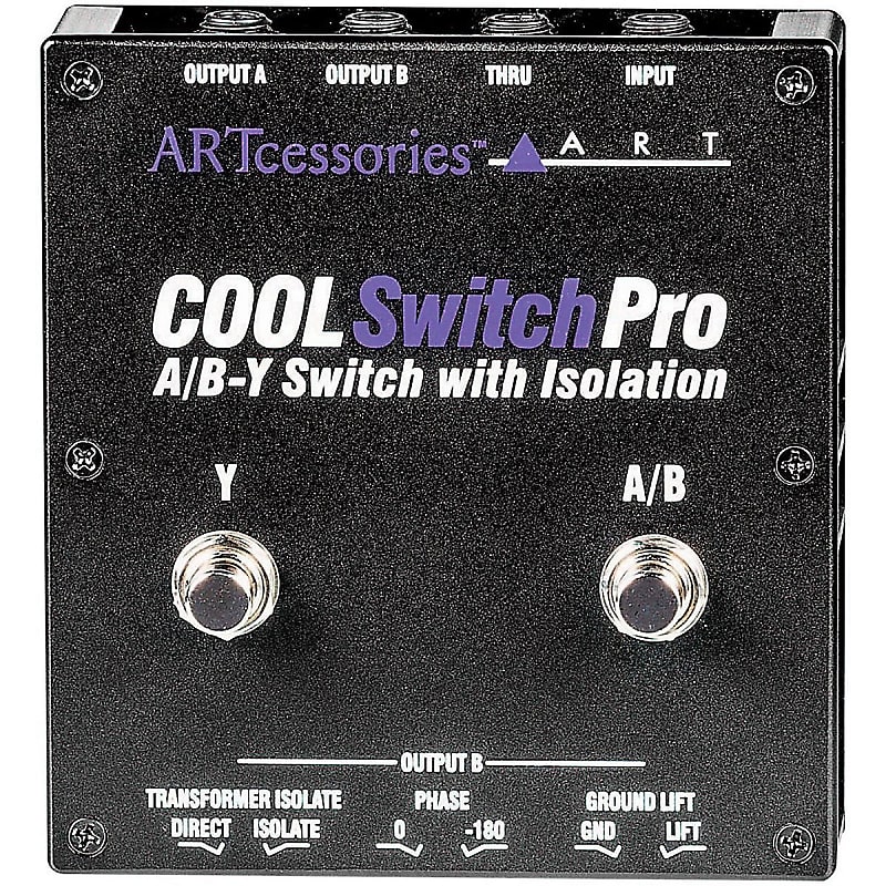ART CoolSwitchPro Isolated A/B-Y Switch Instrument Pedal with Footswitch image 1