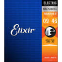 Elixir 12027 Nanoweb Nickel Plated Steel Electric Guitar Strings - Custom Light (9-46)