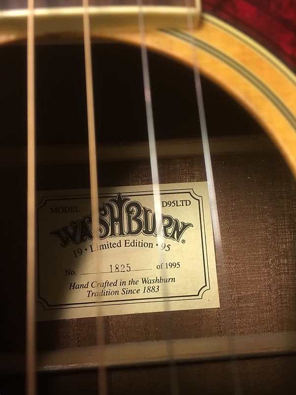 【レア】Washburn D95LTD 1995年 限定モデル ワッシュバーン 1995 WASHBURN D95LTD LIMITED #1217 0F 1995. JUST SET UP