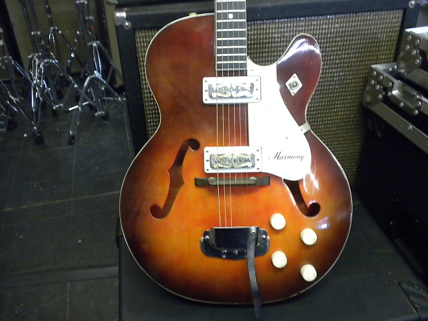 Harmony Rocket 1960,s Red archtop electric image 1