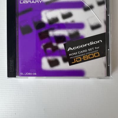 Roland JD 800 sound library accordion card set