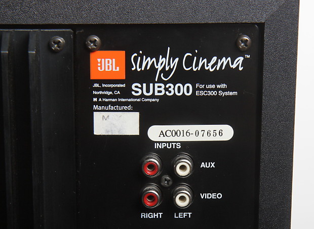 JBL ESC 300 Complete 5.1 Home Cinema System - 5 Speakers and