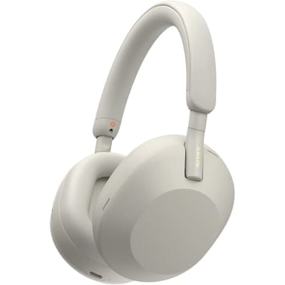 Sony WH-1000XM5 Wireless Industry Leading Noise Canceling Headphones, Silver image 1