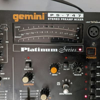 Immagine Gemini Preamp DJ Mixer Platinum Series PS-747 - 5