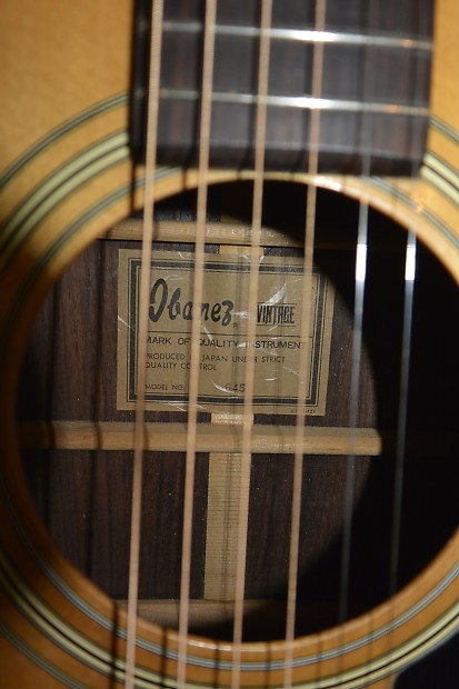 Ibanez アイバニーズ アコースティックギター ヴィンテージ 645 Ibanez 645 Vintage Acoustic Guitar ,Beautiful, W/Bag Made In