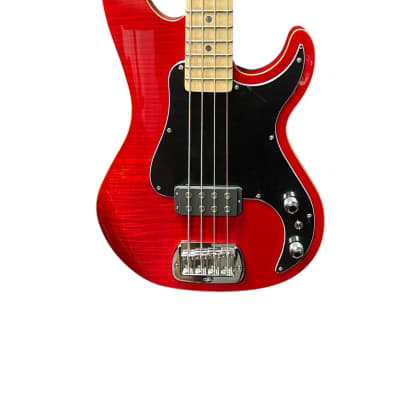 G&L Kiloton 4, Trans Red / Flame Maple Top / Bound Body / Maple *IN STOCK* Neck image 4