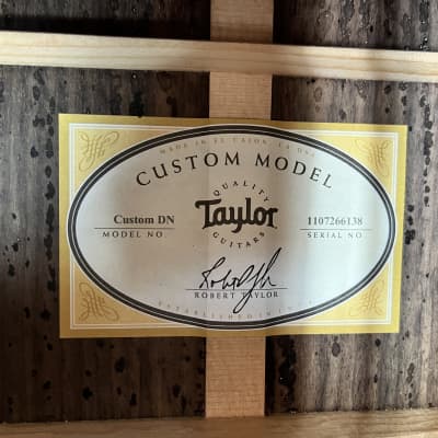 2016 Taylor Custom Dreadnought, Indian Rosewood, Adirondack Spruce image 13