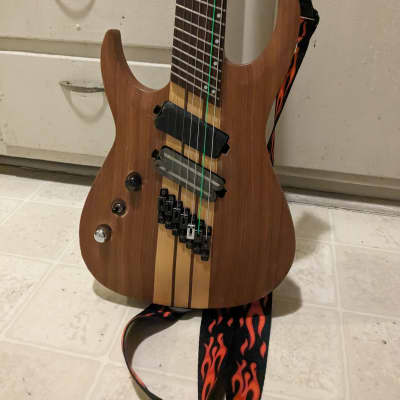 Agile Agile 7 String 2015 - Rosewood brown and beige finish image 2