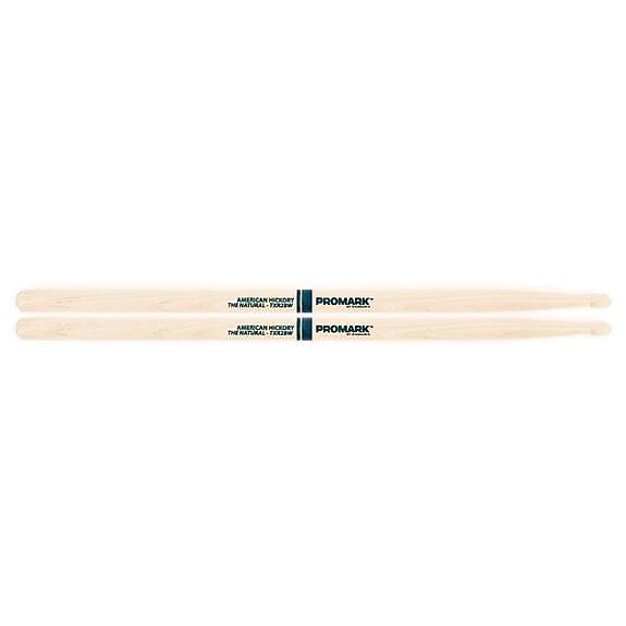 Promark Natural Hickory Wood Tip 2B Drum Sticks image 1