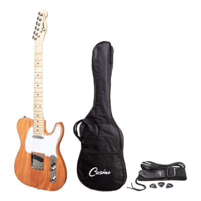 Casino TE-Style Electric Guitar Set (Natural Gloss) for sale