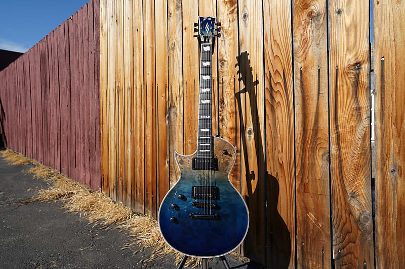 ESP E-II Eclipse Blue Natural Fade Left Handed 6-String ESP E-II Eclipse Blue Natural Fade Left Handed 6-String