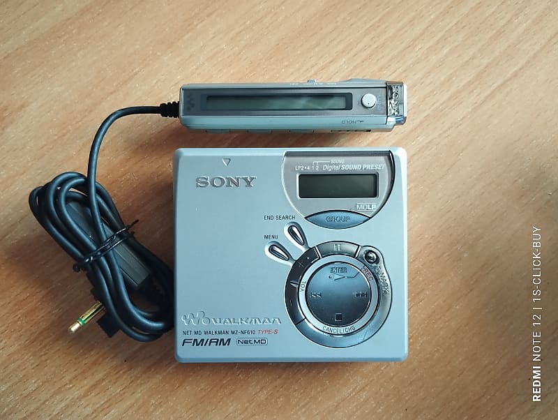 Sony Walkman Net MD Portable mini disc Player MZ- NF 610 silver working  Video test | Reverb Finland