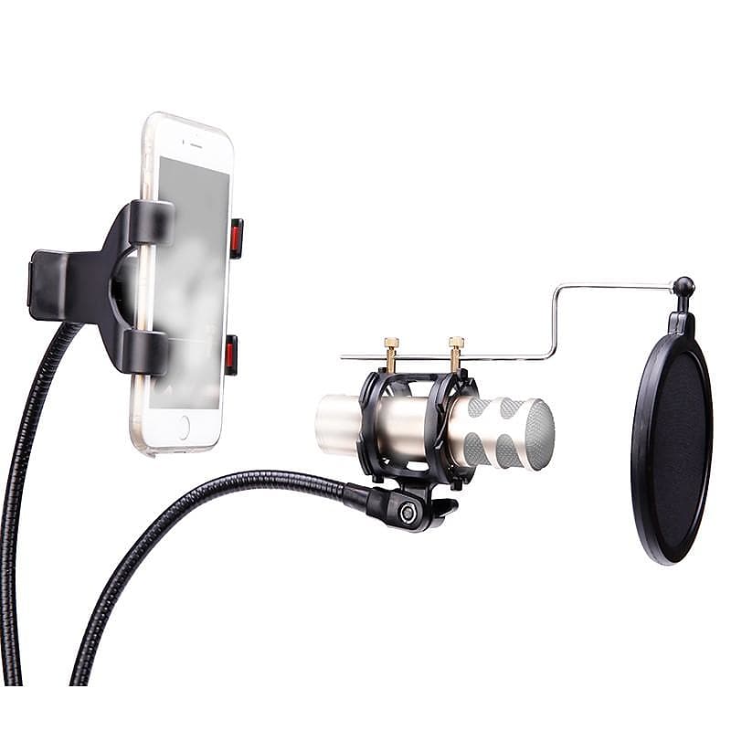 K Song MV Bracket Microphone and Phone Holder / Hands-Free Recording Stand image 1