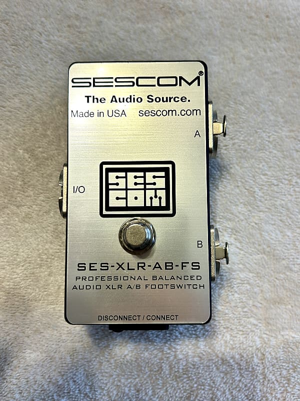 XLR A/B Footswitch Pedal Reverb