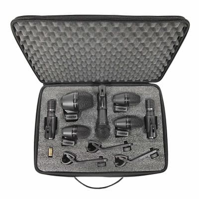 Shure PGADRUMKIT7 7-Piece Drum Microphone Kit with 7 XLR-XLR cables and case image 2
